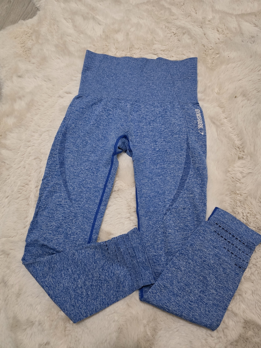 Gymshark Blue Seamless Leggings - Older Style - Size Small